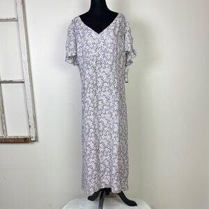 Due per due 100% silk floral dress women’s plus size 20w new with tags
